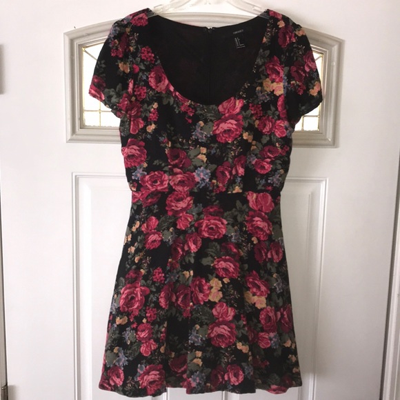 F21 Floral Sweetheart Dress - Picture 5 of 6